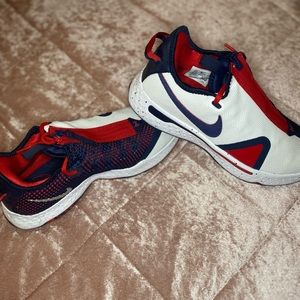 Nike PG 4 Color red white and blue